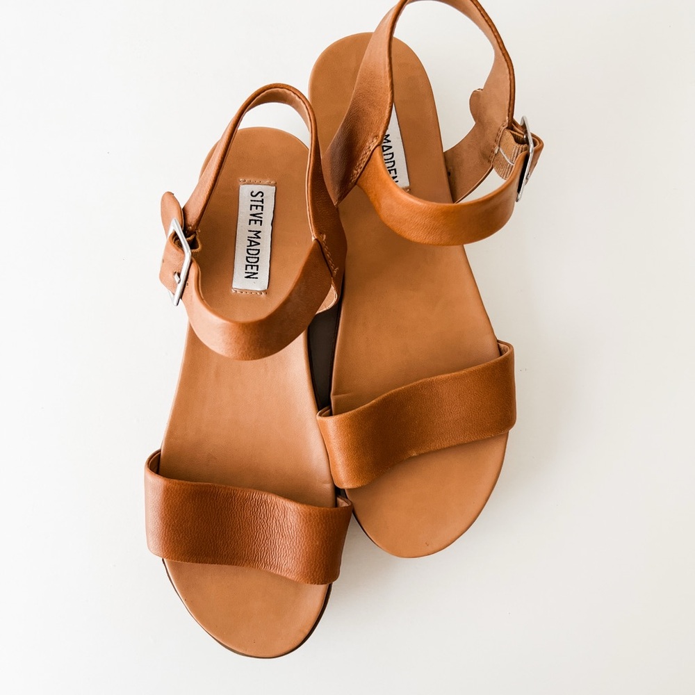 Steve Madden Women's Tan Platform Sandals
